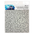 Simon Hurley create. 6" X 6" Cling Stamp Tangled Lights