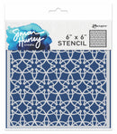 Simon Hurley create. 6" x 6" Stencil Backsplash