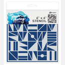 Simon Hurley Create. 6" X 6" Stencil Geometry