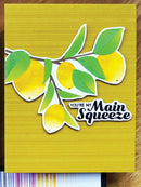 Simon Hurley Create. 6" X 6" Layering Stencil Lemon Branch