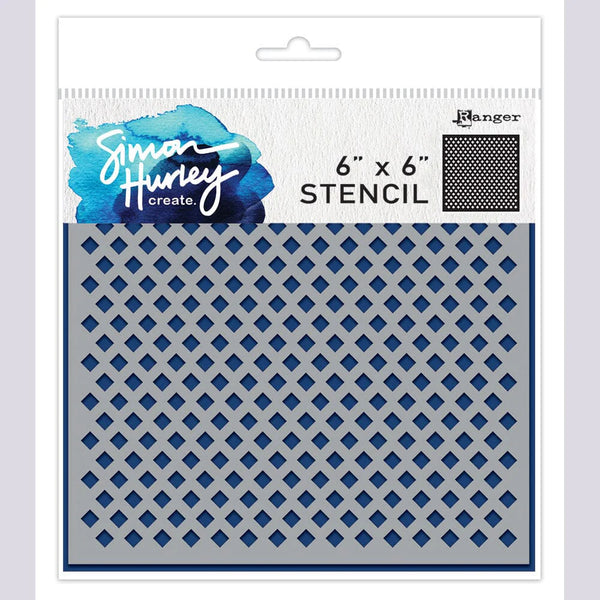 Simon Hurley create. 6" x 6" Stencil Tiny Diamonds