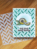 Simon Hurley create. 6" x 6" Stencil Flip Flop Chevron