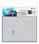 Simon Hurley create. 6" x 6" Stencil Vases