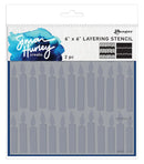 Simon Hurley create. 6" x 6" Layering Stencil Candles
