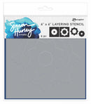 Simon Hurley create. 6" x 6" Layering Stencil Flowering Mandala