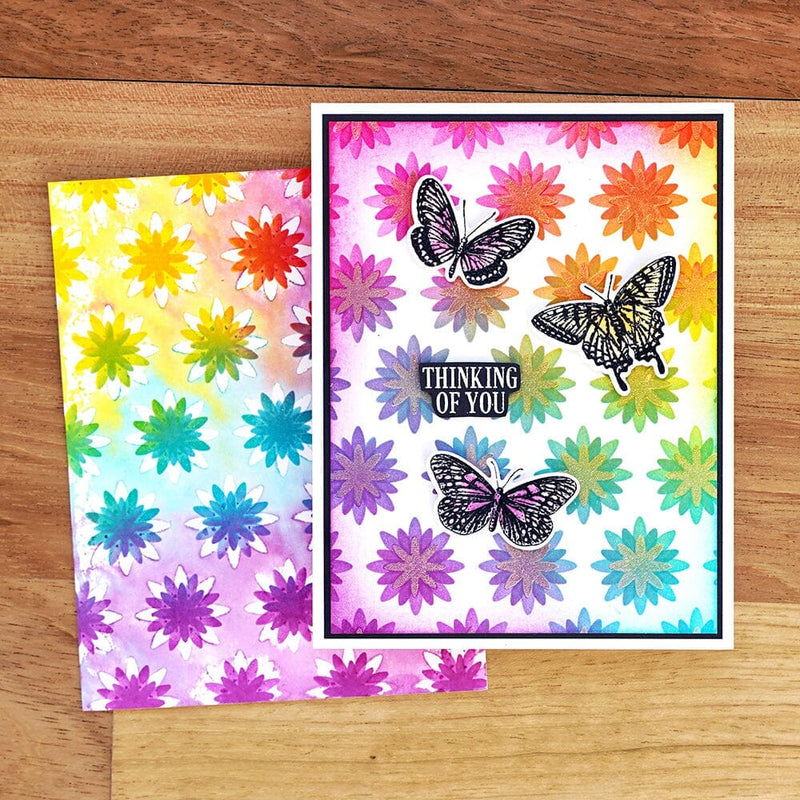 Simon Hurley create. 6" x 6" Layering Stencil In Bloom