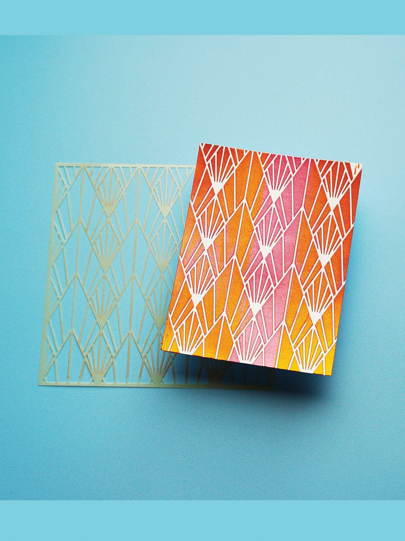Simon Hurley create. 6" x 6" Stencil Deco Diamonds