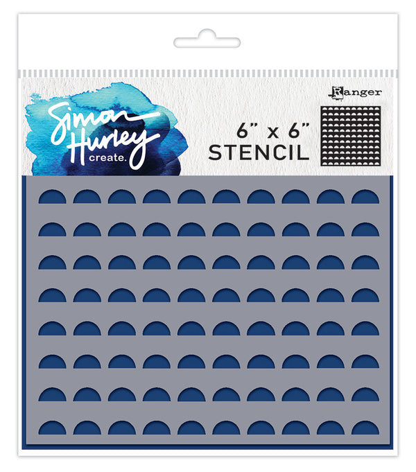 Simon Hurley create. 6" X 6" Stencil Flip Flop Circles