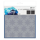 Simon Hurley Create. 6" X 6" Layering Stencils Spiral Stars