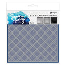 Simon Hurley Create. 6"X6" Layering Stencils Trellis