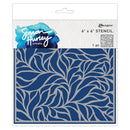 Simon Hurley Create. 6" X 6" Stencil Lush Leaves