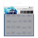 Simon Hurley Create. 6"X6" Layering Stencils Gifted