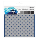 Simon Hurley Create. 6"X6" Layering Stencils Polka Dots