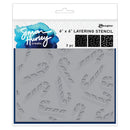 Simon Hurley Create. 6"X6" Layering Stencils Candy Canes