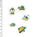 Incomparable Buttons - Gardener's Delight L105 - Card of 5