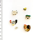 Incomparable Buttons - Farmyard L132 - Card of 6