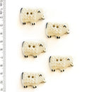 Incomparable Buttons - Sheep L137 - Card of 5