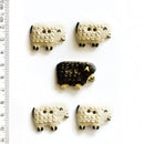 Incomparable Buttons - Sheep L139 - Card of 3