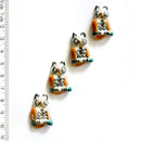 Incomparable Buttons - Owls L166 - Card of 4