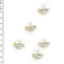 Incomparable Buttons - Doves L190 - Card of 5