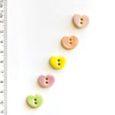 Incomparable Buttons - Small Assorted Hearts L192 - Card of 5