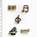 Incomparable Buttons - Musical Themed L210 - Card of 5