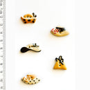 Incomparable Buttons - Small Hats L215 - Card of 5