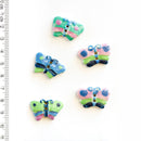 Incomparable Buttons - Butterflies L021 - Card of 6