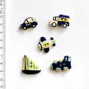 Incomparable Buttons - Transport L248 - Card of 5