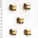 Incomparable Buttons - Elephants L257 - Card of 5