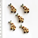 Incomparable Buttons - Giraffes L259 - Card of 5