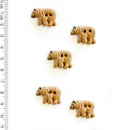 Incomparable Buttons - Bears L267 - Card of 5