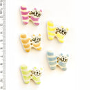 Incomparable Buttons - Stripy Cats L030 - Card of 5
