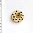 Incomparable Buttons - Large Round Spotted L331 - Card of 1