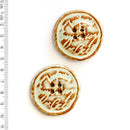 Incomparable Buttons - Autograph Circles L364 - Card of 2