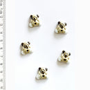 Incomparable Buttons - Small Teddy Bears L425 - Card of 5