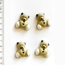 Incomparable Buttons - Large Teddy Bears L427 - Card of 4