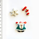 Incomparable Buttons - Christmas L439 - Card of 3