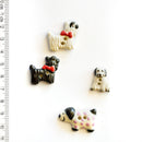 Incomparable Buttons - Mixed Dogs - Card of 5