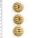 Incomparable Buttons - Geometric Circles L471 - Card of 3