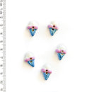 Incomparable Buttons - Ice Cream Cones L532 - Card of 5