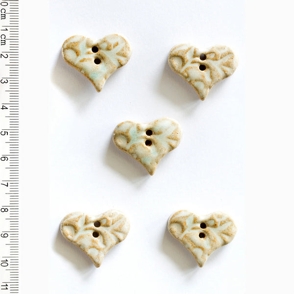 Incomparable Buttons - Medium Brown & Aqua Swirls L536 - Card of 5