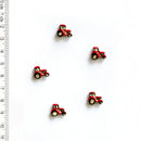 Incomparable Buttons - Small Tractors L539 - Card of 5