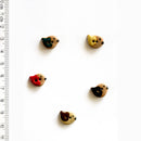 Incomparable Buttons - Small Multi Birds L546 - Card of 5