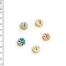 Incomparable Buttons - Tiny Flowers L553 - Card of 5