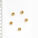 Incomparable Buttons - Small Aqua Flowers L556 - Card of 5