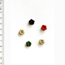 Incomparable Buttons - Small Multi Flowers L558 - Card of 5