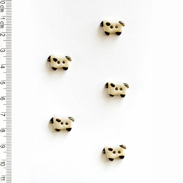 Incomparable Buttons - Small Sheep L566 - Card of 5