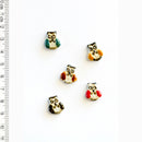Incomparable Buttons - Small Multi Owls L568 - Card of 5
