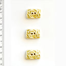 Incomparable Buttons - Fawn Rectangle L602 - Card of 3